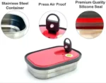 Tedemel Rectangle Stainless Steel Lunch Box (Large) - Image 5