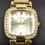 Luxury Golden Ladies Quartz Watch – White Dial - Image 3