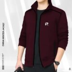 Mens Premium China Jacket Red