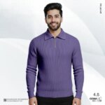 Men's Rib high Neck Sweater