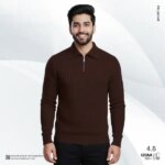 Men's Rib high Neck Sweater