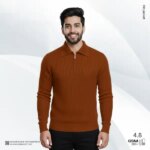 Men's Rib high Neck Sweater