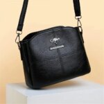 3 Layers Luxury Messenger Crossbody Bags black - Image 4