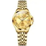 Butter Fly Lock OLEVS Watch for Women  (golden) - Image 3