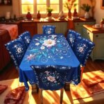 China Premium 3D Print Table Cloth Set