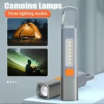Hot Sale High Power LED Portable Multifunction Cob Zoomable USB Rechargeable Waterproof Mini Light Torch Flashlight - Image 2