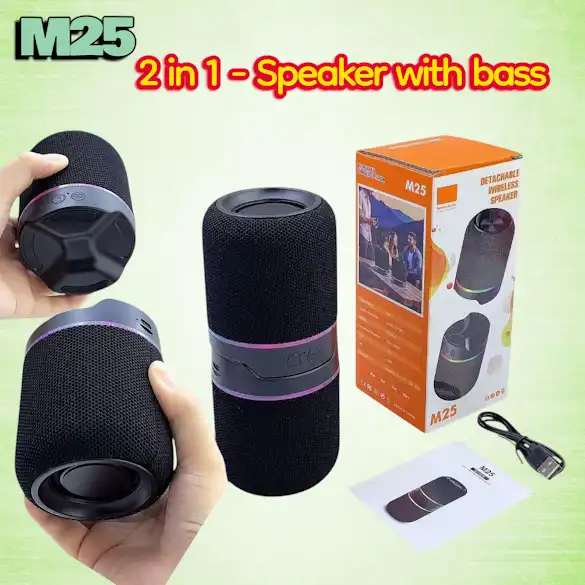 OM_1768366117q15px4aP.png M25 Wireless DJ Speaker – Portable 10W RGB LED - Image 1