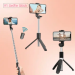 Bluetooth Selfie Stick - 3-in-1 Foldable Tripod with Remote Control