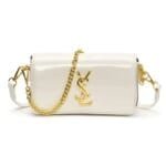 Luxury Patent Leather Chain Clutch Bag for Women – Elegant Mini Shoulder Crossbody Purse (White, Silver, Pink, Black, Red, Brown) - Image 6