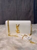 Luxury Patent Leather Chain Clutch Bag for Women – Elegant Mini Shoulder Crossbody Purse (White, Silver, Pink, Black, Red, Brown) - Image 4