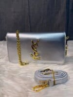 Luxury Patent Leather Chain Clutch Bag for Women – Elegant Mini Shoulder Crossbody Purse (White, Silver, Pink, Black, Red, Brown) - Image 3