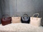 Minimalist Large Tote Bag for Women – Elegant Leather Shoulder Handbag for Work & Everyday Use (Black, Beige, Cream, Brown) - Image 6