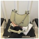 Trendy Mini Shoulder Bag with Chain Detail – Cute Y2K Style Handbag for Women (Black, Green, White, Pink) - Image 6