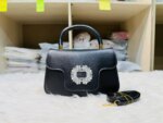 Luxury Mini Top Handle Handbag for Women – Elegant Rhinestone Buckle Crossbody Purse (Pink, Black, Green, White, Orange) - Image 17