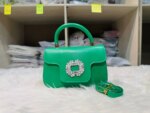 Luxury Mini Top Handle Handbag for Women – Elegant Rhinestone Buckle Crossbody Purse (Pink, Black, Green, White, Orange) - Image 18