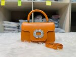 Luxury Mini Top Handle Handbag for Women – Elegant Rhinestone Buckle Crossbody Purse (Pink, Black, Green, White, Orange) - Image 19