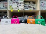 Luxury Mini Top Handle Handbag for Women – Elegant Rhinestone Buckle Crossbody Purse (Pink, Black, Green, White, Orange) - Image 22