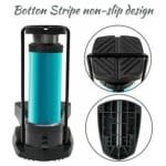 Mini Portable Bike, Bicycle Tire Hand Foot Activated Floor Pump with Presta Schrader Dunlop Valves Extra Valve and Gas Needle - Image 5