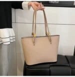 Minimalist Large Tote Bag for Women – Elegant Leather Shoulder Handbag for Work, Office & Everyday Use in Black, Beige & Cream - Image 10