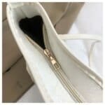 Large Tote Bag with Scarf Detail – Stylish Python Texture Shoulder Bag for Women (Brown, White, Silver, Black) - Image 13