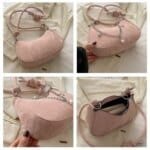 Trendy Mini Shoulder Bag with Chain Detail – Cute Y2K Style Handbag for Women (Black, Green, White) - Image 12