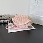 Elegant Shell Shape Pearl Handbag for Women – Trendy Crossbody & Shoulder Bag (Blue, White, Pink, Ash) - Image 15