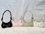 Trendy Mini Shoulder Bag with Chain Detail – Cute Y2K Style Handbag for Women (Black, Green, White) - Image 5