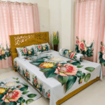 7/8 Water Proof Premium 3D Design Bed Sheet
