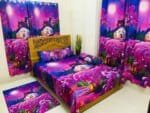 7/8 Water Proof Premium 3D Design Bed Sheet