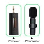 K35 Wireless Collar Microphone for Vlogging Interview Live Streaming YouTube Compatible with BT Speakers, DSLR Camera - Image 2