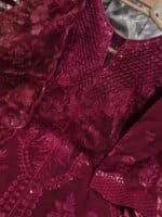 Premium Golden Embroidered 3 Piece Suit | Luxury Sequins Work Salwar Kameez for Women - Image 2