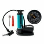 Mini Portable Bike, Bicycle Tire Hand Foot Activated Floor Pump with Presta Schrader Dunlop Valves Extra Valve and Gas Needle - Image 4