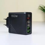 160W Super Fast Multi-Port GaN Charger with 6-in-1 Power Delivery & Type-C Cable - Image 2