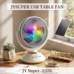 JYSUPER JY-2570 Rechargeable Fan with LED Light - Image 2