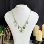 SS 18K Sea Theme Necklace for Women | Shell & Starfish Pendant | Trendy Golden Fashion Jewelry