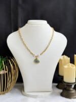 SS 18K Sea Theme Necklace for Women | Shell & Starfish Pendant | Trendy Golden Fashion Jewelry - Image 2