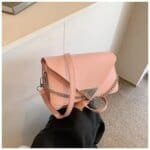 Women’s Envelope Shoulder Bag | Trendy PU Leather Crossbody Handbag | Neon, White & Pink Fashion Purse - Image 6