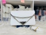 Women’s Envelope Shoulder Bag | Trendy PU Leather Crossbody Handbag | Neon, White & Pink Fashion Purse - Image 3