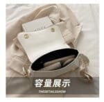 Women's Premium Leather Crossbody Bag | Elegant Shoulder Handbag with Gold Buckle | Fashion Ladies Sling Purse - Image 3