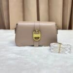 Women's Premium Leather Crossbody Bag | Elegant Shoulder Handbag with Gold Buckle | Fashion Ladies Sling Purse