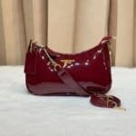 Women's Premium Patent Leather Shoulder Bag | Elegant Crossbody Handbag with Adjustable Strap | Stylish Ladies Purse