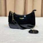 Women's Premium Patent Leather Shoulder Bag | Elegant Crossbody Handbag with Adjustable Strap | Stylish Ladies Purse