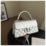 Women’s PU Leather Shoulder Bag | Stylish Silver Crossbody Handbag | Trendy Ladies Fashion Bag - Image 2