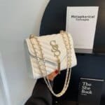 Women’s PU Leather Shoulder Bag | Stylish Chain Crossbody Handbag for Women - Image 5