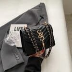 Women’s PU Leather Shoulder Bag | Stylish Chain Crossbody Handbag for Women - Image 3