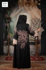 প্রিমিয়াম এমব্রয়ডারি বোরকা সেট Black - Image 3