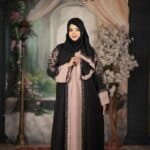 প্রিমিয়াম এমব্রয়ডারি বোরকা সেট Black