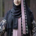 New এমব্রয়ডারি বোরকা সেট Black