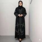 প্রিমিয়াম স্টোন বোরকা ( black )