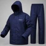 Water proof High quality Rain Coat With Pant. (Happylon) Blue